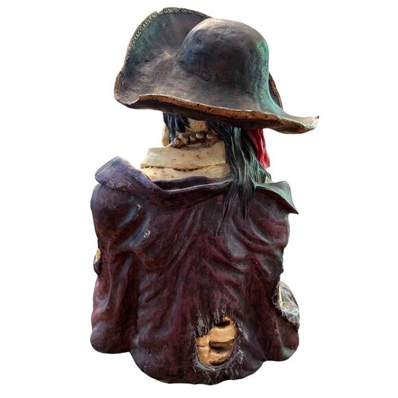RARE '97 Skulpture by David Wang Skeleton Pirate Booty Treasure Zombie Halloween - Picture 5 of 15